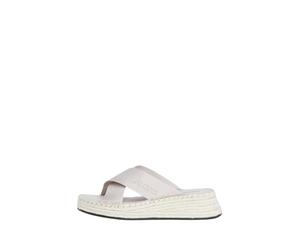 Calvin Klein Jeans Espadrilles Femme avec Talon, Multicolore (Triple Eggshell), 39