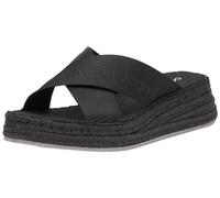 Calvin Klein Jeans Espadrilles Femme avec Talon, Noir (Triple Black), 39