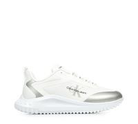 Calvin Klein Baskets Femme Eva Low Lace Mix Sportives, Blanc (Bright White/Silver), 36