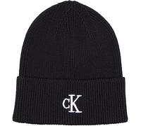 Calvin Klein Jeans Femme Bonnet Beanie Hiver, Noir (Black), Taille Unique