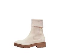 Calvin Klein Jeans Femme Combat Mid Chelsea Boot WL YW0YW01600 Bottes, Marron (Eggshell/Savannah Tan), 39 EU