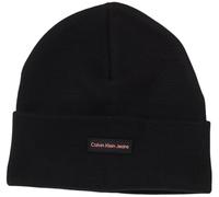 Calvin Klein Jeans Femme INST PATCH BEANIE K60K612322, Black (Black/Dusty Rose), OS