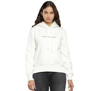 Calvin Klein Jeans Femme Sweat à Capuche Archival Monologo avec Capuche, Blanc (Ivory), XL
