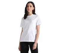 Calvin Klein Jeans Femme T-Shirt Manches Courtes Institutional Straight Col Ras-du-Cou, Blanc (Bright White), L