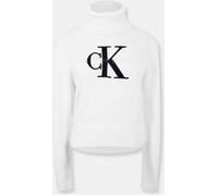 Calvin Klein Jeans Funnel Neck Sweater Blanc Brillant 12 (M) Female
