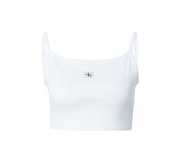 Calvin Klein Débardeur SL Woven Label 2 x 2 LV047F221G Femme Blanc Taille M