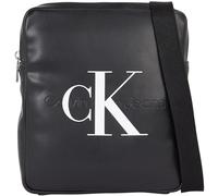 Calvin Klein Jeans Homme Sac à Bandoulière Monogram Soft Reporter Petit, Noir (Black), Taille Unique