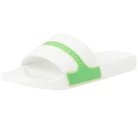Calvin Klein Jeans Homme Slide Neoprene Snap YM0YM00960 Claquettes, Vert (B White/Classic Green/Sharp Green), 41 EU