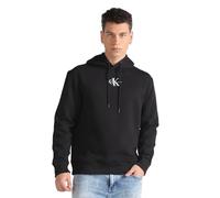 Calvin Klein Jeans Homme Sweat à Capuche Monologo avec Capuche, Noir (Ck Black), XL