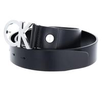 Calvin Klein Ceinture CK Logo en cuir 75 cm noir