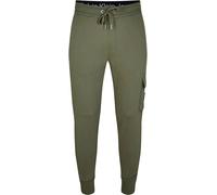 Calvin Klein Jeans Logo-Patch Track Pants Olive (there is no difference between en-GB and fr-FR for this word) L Male