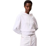 Calvin Klein Jeans LS Archive Terry PO Hood LV047C224G Sweat-Shirts pour Femme, Blanc (Blanc Brillant), XS, Blanc Brillant, XS