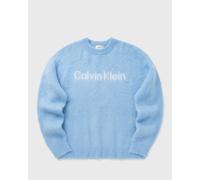 Calvin Klein Jeans LS BRUSHED ALPACA LOGO CRWNK SWEATER men Pullovers blue taille: M