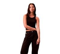 Jeans femmes Calvin Klein Jeans LONGUEUR REGULAR HIGH RISE STRAIGHT CK ESSENTIAL Noir US 29