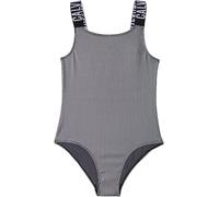 Calvin Klein Jeans Maillot de Bain Fille Swimsuit Côtelé, Noir (Pvh Black), 8-10 Ans