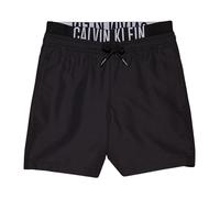 Calvin Klein Jeans - Medium Double WB Swim Shorts - Homme - Maillots de bain - Noir - Taille: 8 Y