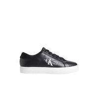 Calvin Klein Jeans Men CLASSIC CUPSOLE LOW LACEUP LTH, Black/Bright White, 45 EU