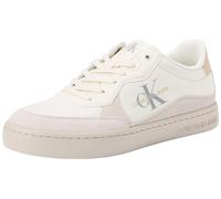 Calvin Klein Jeans Men Classic Cupsole Low Mix MTL, Creamy White/Eggshell, 40 EU