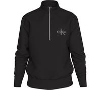 Calvin Klein Jeans Men's Ckj Monogram Quarter-Zip Fleece Noir UB1 2XL Male
