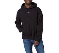 Calvin Klein Jeans Micro Branding Hoodie, CK Black, S Homme