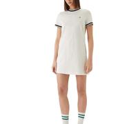 Calvin Klein Jeans - Mini-robe à bordures monogrammées - Femme - Robes - Blanc - Taille: 38 FR