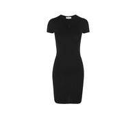 Calvin Klein Jeans Robe femme noire côtelée, manches courtes Taille 38