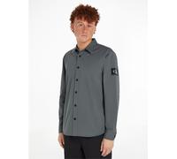 Calvin Klein Jeans Monologo Badge Overshirt Gris Sans Fin 2XL Male