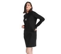 Calvin Klein Jeans MONOLOGO Milano LS Tee Dress J20J222520 Robes T-Shirt, Noir (CK Black), M Femme