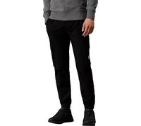 Calvin Klein Jeans Pantalon Cargo Homme Skinny Washed Cargo Élastique, Noir (CK Black), L