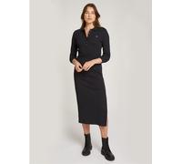 Calvin Klein Jeans Polo Long- Sleeve Dress Ck Noir 12 (M) Female