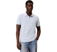 Calvin Klein Jeans Polos SS Monogram Pique yad Blanc de Blanc