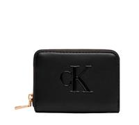 Calvin Klein Portefeuille Femme Bold CK Medium Zip Around LV04F1154G Noir Taille Unique