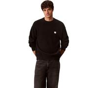 Calvin Klein Jeans Pull-over homme Ls Ez Cotton Waffle Noir Taille XL