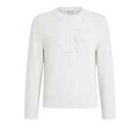 Calvin Klein Jeans - Pull Monologo Outline - Femme - Pulls - Gris - Taille: 40 FR