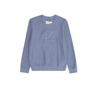 Calvin Klein Boys Quilted Monogram Sweater Satin Blue Taille: 4 | Pulls Outlet | kids | Bleu