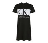Calvin Klein Jeans Blocking Short Sleeve Short Dress Noir XS Femme