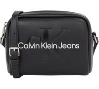 Calvin Klein Jeans Sac à Bandoulière Sac Femme Sculpted Camera Bag Petit, Noir (Black/Neutral), Taille Unique