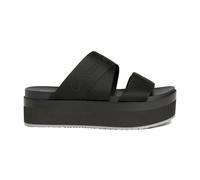 Calvin Klein Jeans - Sandale Plate Noire Webbing - Femme - Chaussures - Noir - Taille: 40 EU