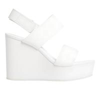 Calvin Klein Jeans Sandales Compensées Femme à Plateforme, Blanc (Off White), 40