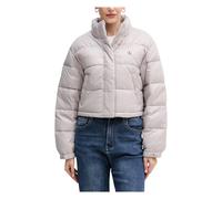 Calvin Klein Jeans - Shine Crop Puffer Jacket - Femme - Vestes - Violet - Taille: 40 FR