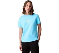 Calvin Klein Jeans SS 20s Classic Logo Tee LV047C856G T-Shirts Graphiques pour Femme, Bleu (Bleu atmosphère), Taille L, Bleu (Atmosphere Blue), L
