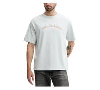 Calvin Klein Jeans - SS Center Chain Stit T-Shirt - Homme - Tops - Bleu - Taille: 2XL