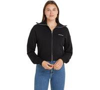 Calvin Klein Jeans Sweat avec Fermeture Femme Éclair Zippé Diffused Monologo Zippé, Noir (CK Black), S