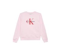 Calvin Klein CK Monogram Terry CN Sweatshirt Iu0iu00714 Sweat-Shirt à Enfiler, Pink (Pearly Pink), 16 Years Mixte