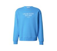 Calvin Klein Jeans Sweat-shirt '1968 NYC' azur / blanc, Taille L