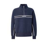 Calvin Klein Jeans Sweat-shirt bleu foncé / blanc, Taille S