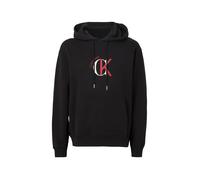 Calvin Klein Ls EU 350Terry Graphic Hoodie Lv04Re255G Sweatshirts, Black (Black), XL Homme