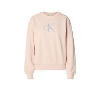Calvin Klein Jeans Sweat-shirt gris / pêche / blanc, Taille M