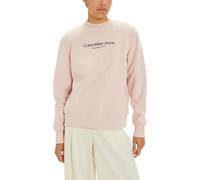 Calvin Klein Jeans Sweat-shirt rose en molleton : Taille - L Taille : L