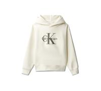 Calvin Klein Sweat à capuche Light Monologo Ib0ib02615 Gris (Whitecap Gray) 14 ans Garçon